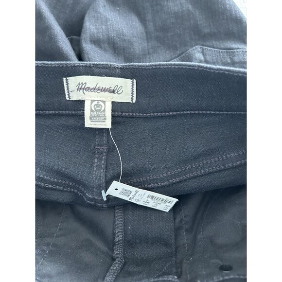 MADEWELL $138 The Perfect Vintage Wide-Leg Jeans in Black Rinse Wash Size 28 - Picture 9 of 15
